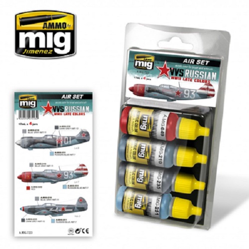 Ammo Mig A.MIG7223 VVS WWII Russian Late Aircraft Colours Acrylic Paint Set